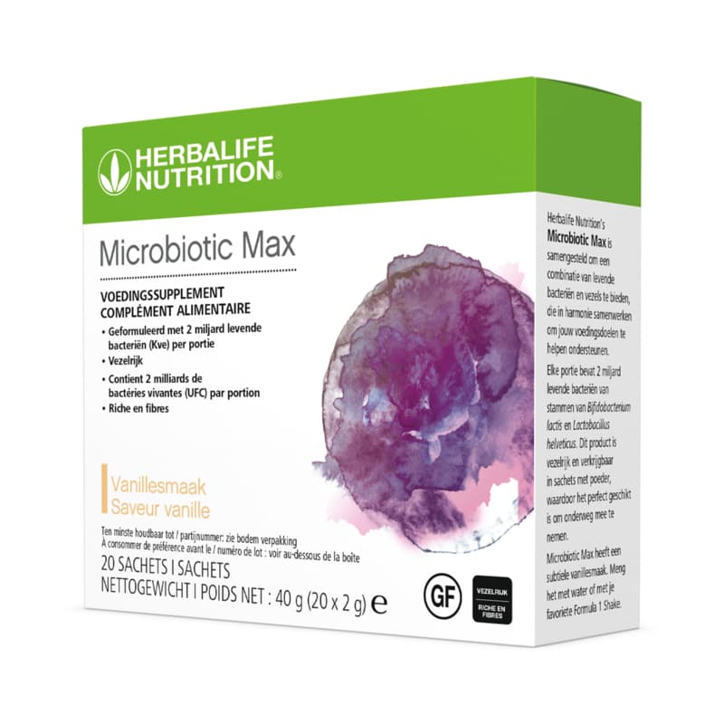 Microbiotic Max Vanille 20 sachets de 2 g