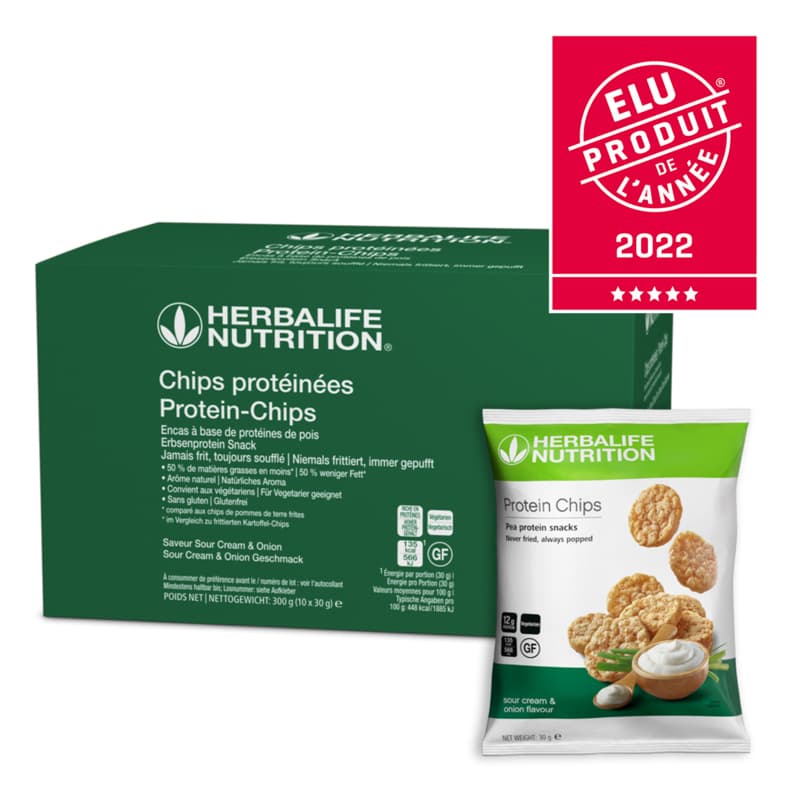 Chips Protéinées Saveur Sour Cream & Onion 10 sachets de 30 g
