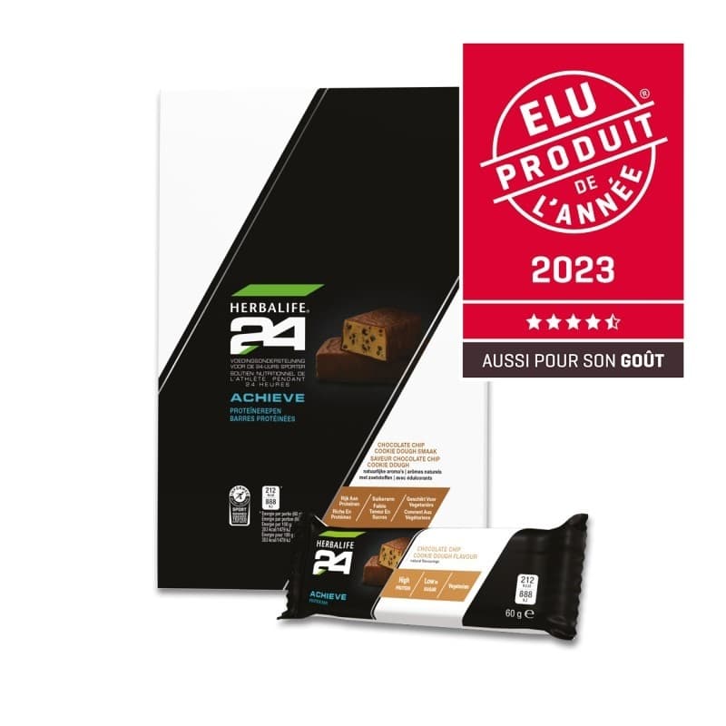 Barres protéinées Achieve H24 Chocolate Chip Cookie Dough 6 barres de 60 g