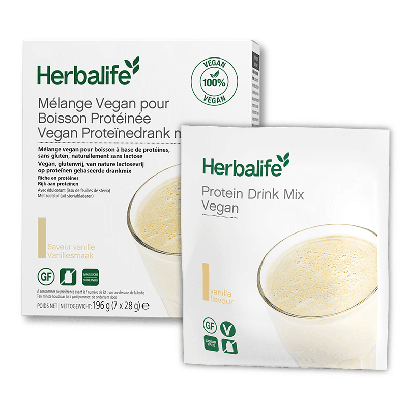 Mélange Vegan pour Boisson Protéinée Vanille 7 sachets de 28 g