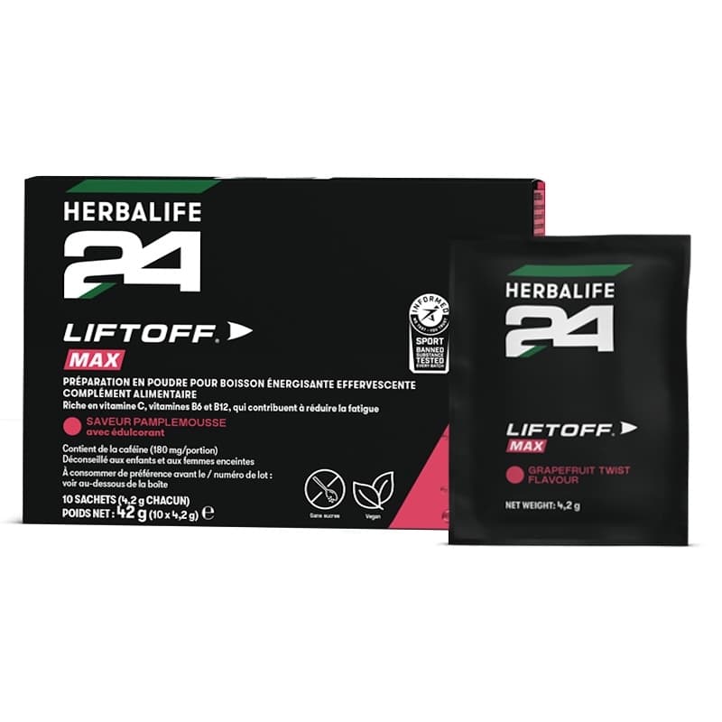 LiftOff® Max H24 Pamplemousse 10 sachets de 4,2 g